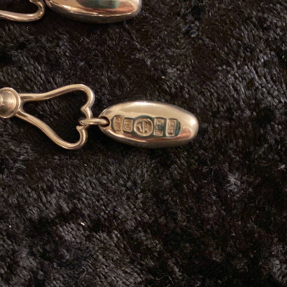 Sterling Silver Earrings vintage Mexican, 9.5g - Picture 3 of 5